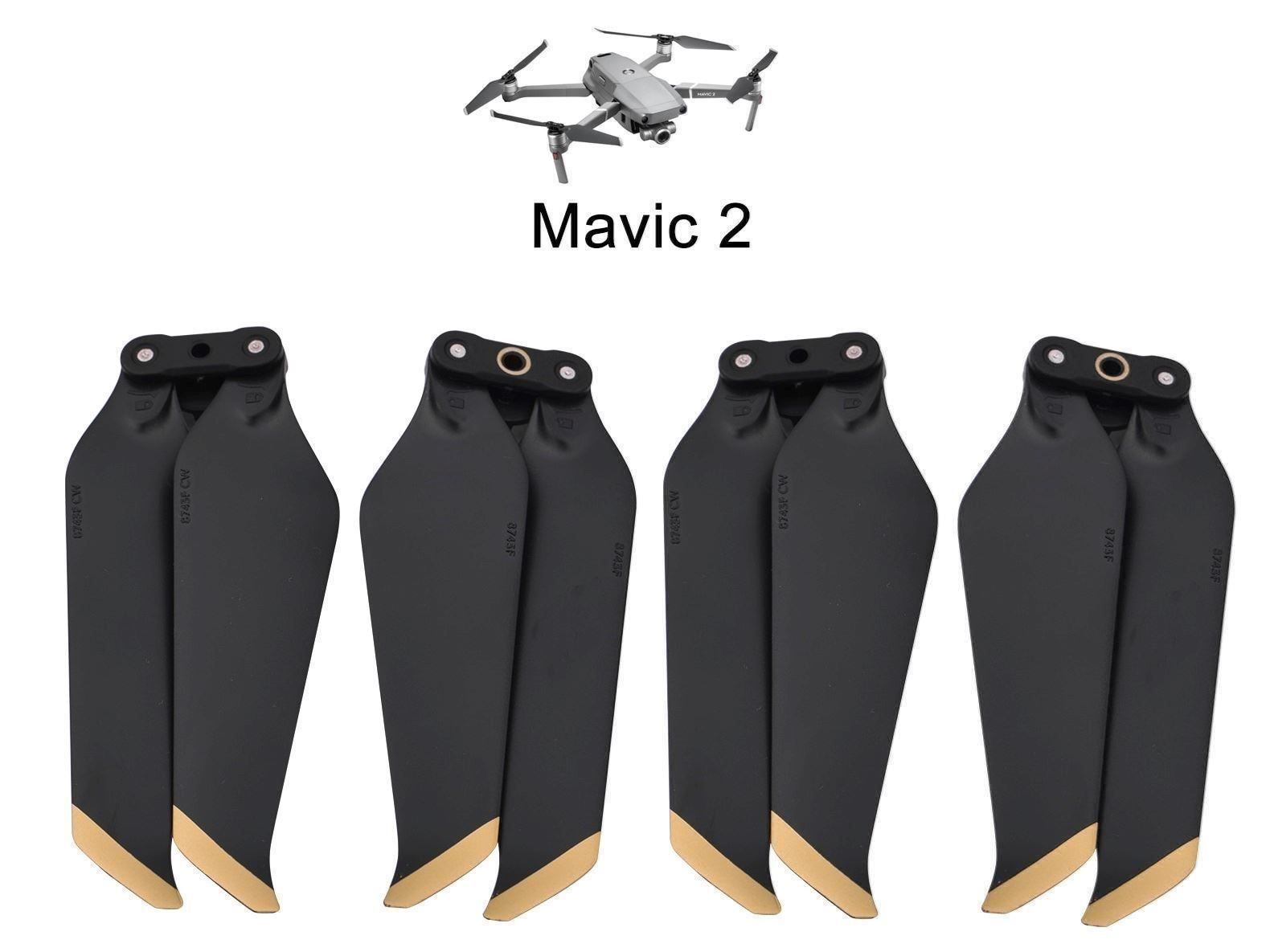 RC Modellbau: 4 DJI MAVIC 2 PRO & ZOOM - LOW NOISE PROPELLER 8743 – Neu und originalverpackt aus Kriens von swissgadget