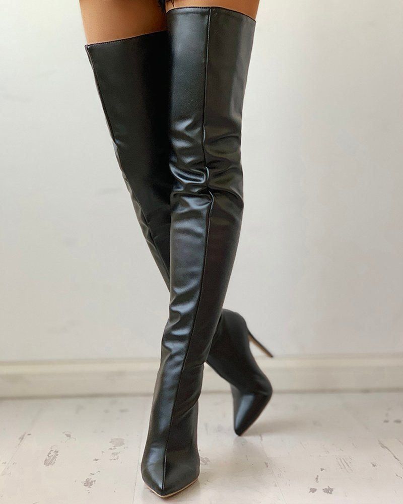 Scarpe da uomo: Overknee Leder Gr.45 rot fetisch – Nuovo (secondo la descrizione) da bischofszell venduto da Powergirl6 3