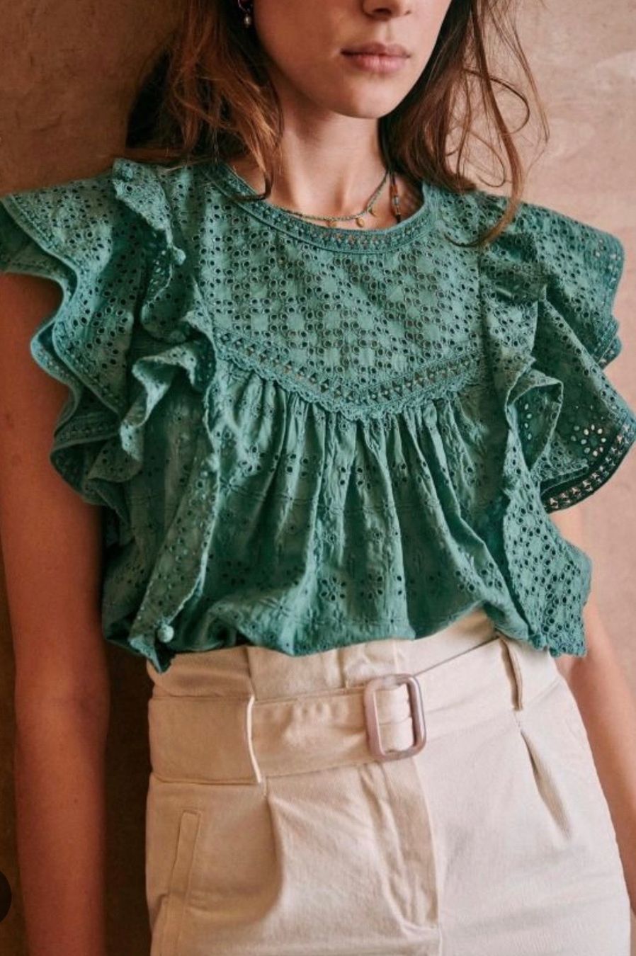 Sezane Camicette: Neu mit Etikette Sézane Clarence Bluse Gr 38 – Nuovo e nell'imballaggio originale da Hedingen venduto da muse10