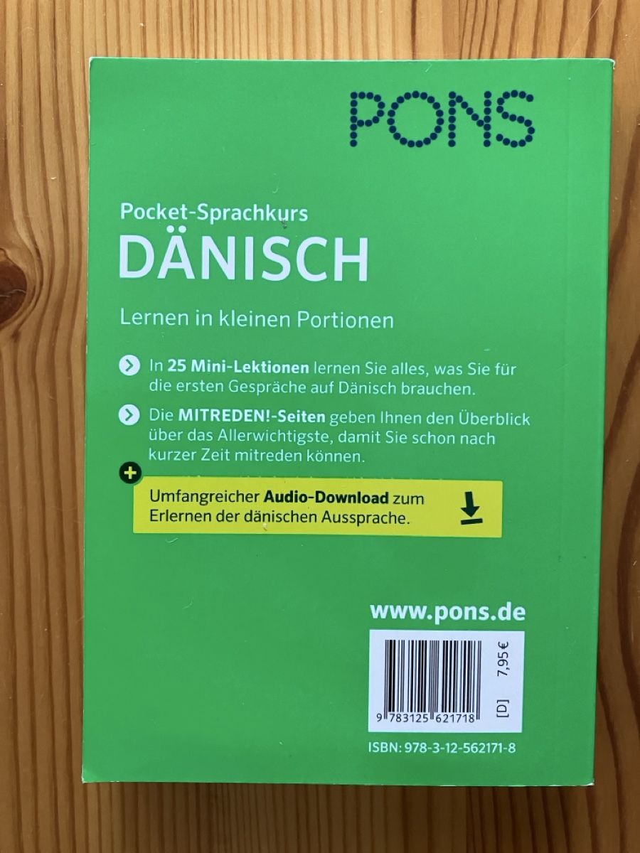 Libri: PONS Pocket-Sprachkurs Dänisch – Nuovo e nell'imballaggio originale da Goldau venduto da daytona82 1