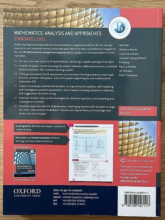 Livres: Unbenutztes IB-Mathe Buch – D'occasion à Hausen AG par lia_fkd7 1