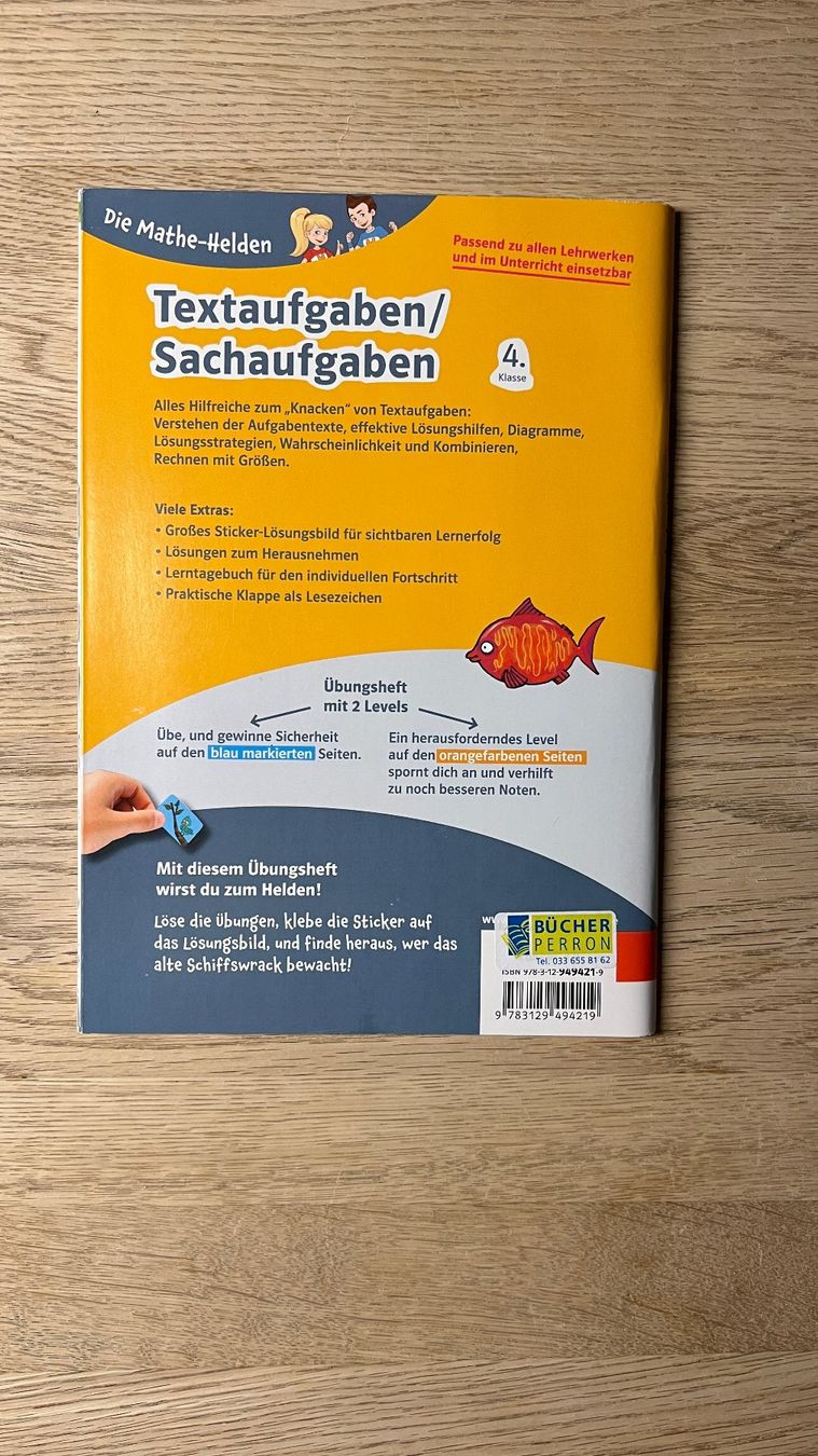 Libri: Die Mathe-Helden, Textaufgaben 4. Klasse – Nuovo (secondo la descrizione) da Hondrich venduto da Greppen37 1