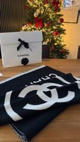 Chanel 100% Kaschmir Stola Schal, Fullset, Neuwertig