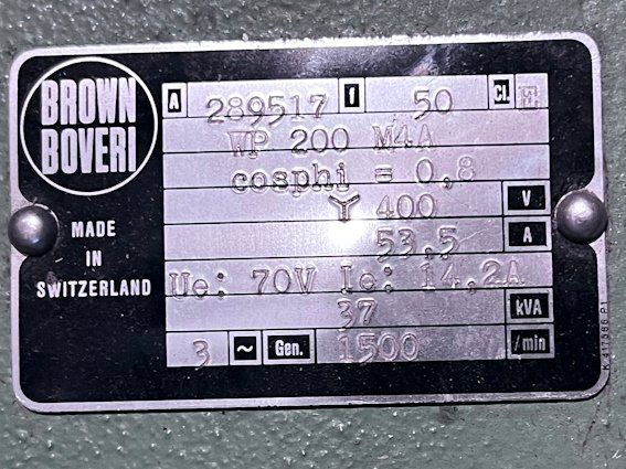 Generatori di corrente: GM Bedford Diesel Notstromaggregat – Usato da Kägiswil venduto da DEAG_OW 3