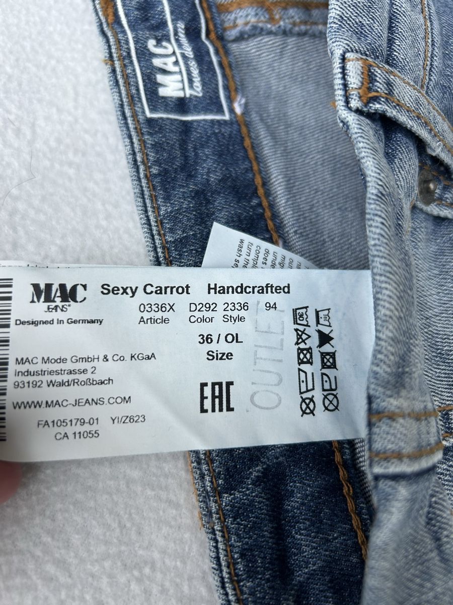 Jeans: MAC Jeans Gr. 36/OL, Special Design – Gebraucht aus Röschenz von c_k_wj8r 2