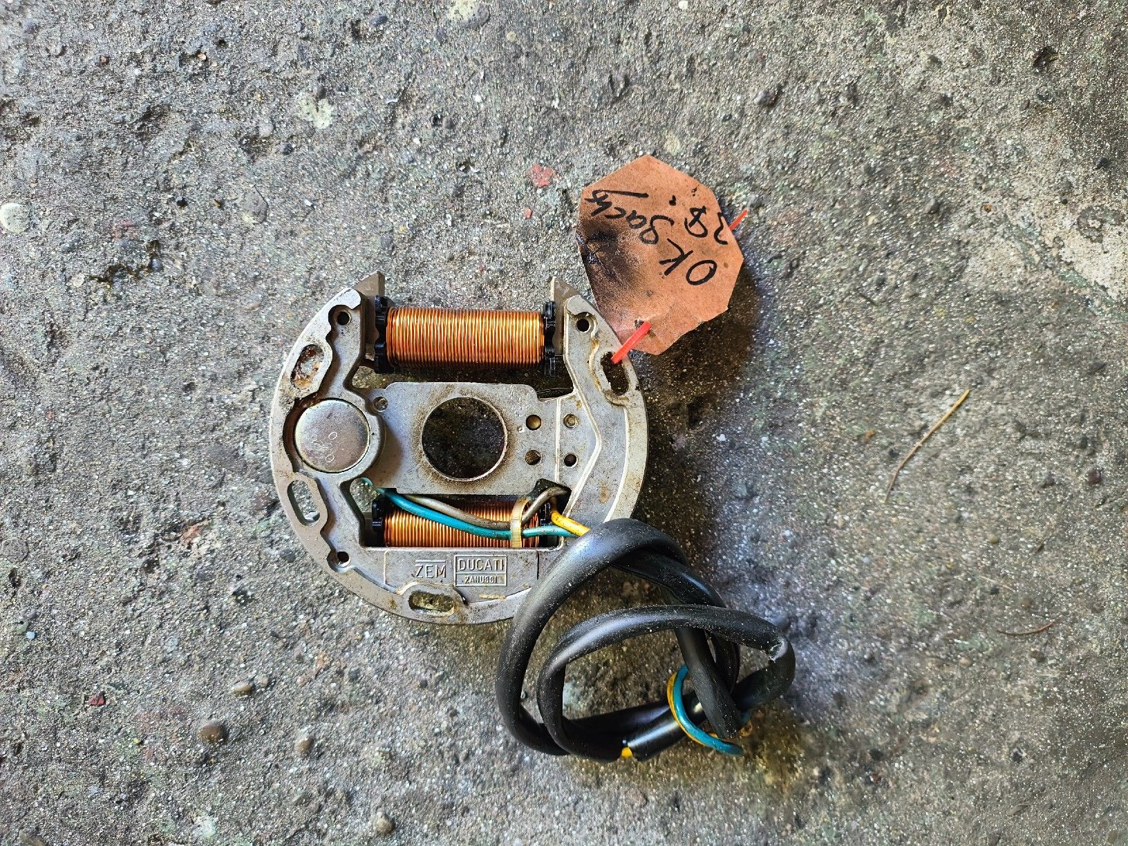 Sachs Mofa-Ersatzteile: Pony Sachs Zündungsplatte – Gebraucht aus Fulenbach von Elektronik