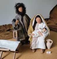 Schwarzenberger Krippenfiguren 27cm Gruppe Maria/Josef N2