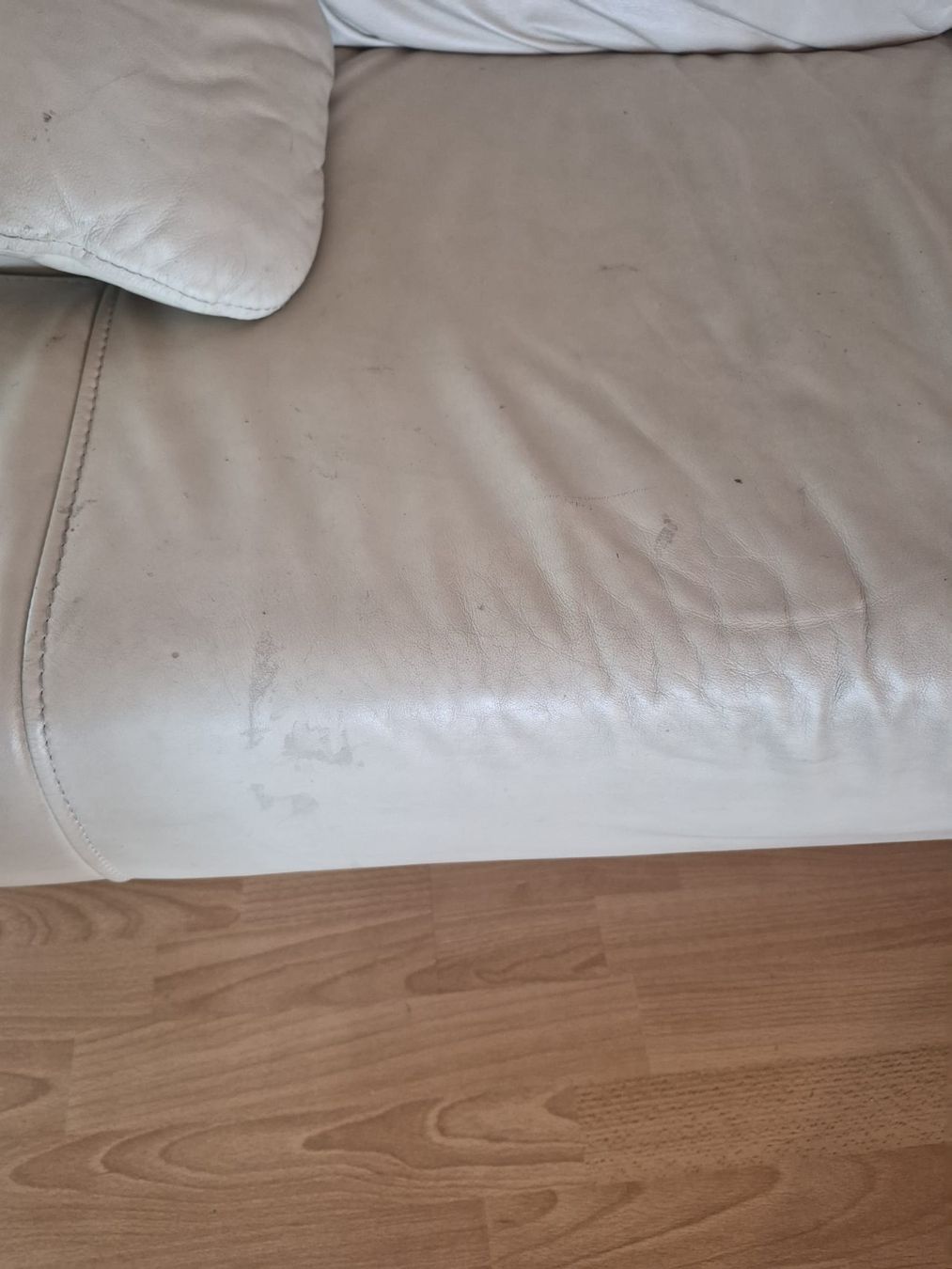 Divani: Designer Leder Sofa weiss 3-Sitzer  – Usato da Scherz venduto da texmanu 1