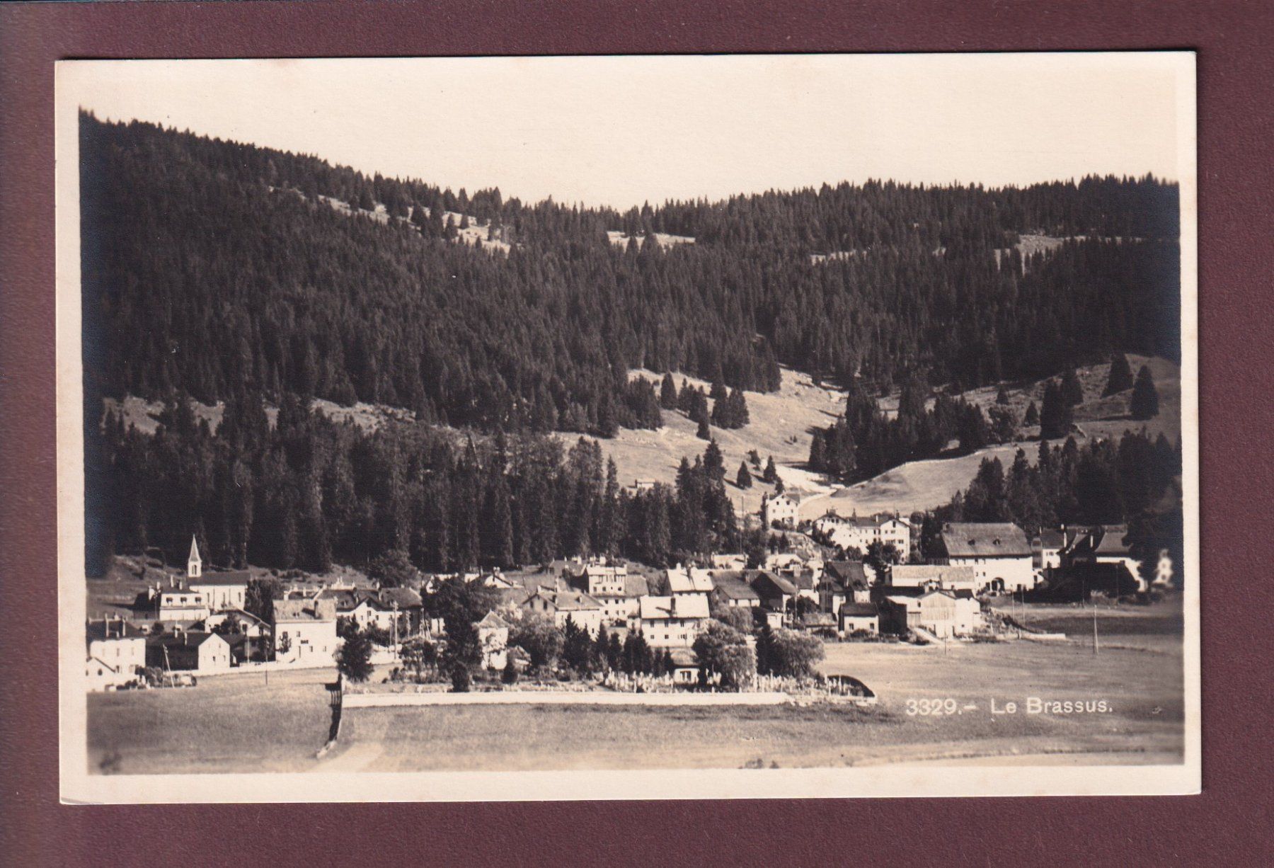 Cartoline postali: LE BRASSUS - Vue générale – Usato da Pully venduto da nicecards
