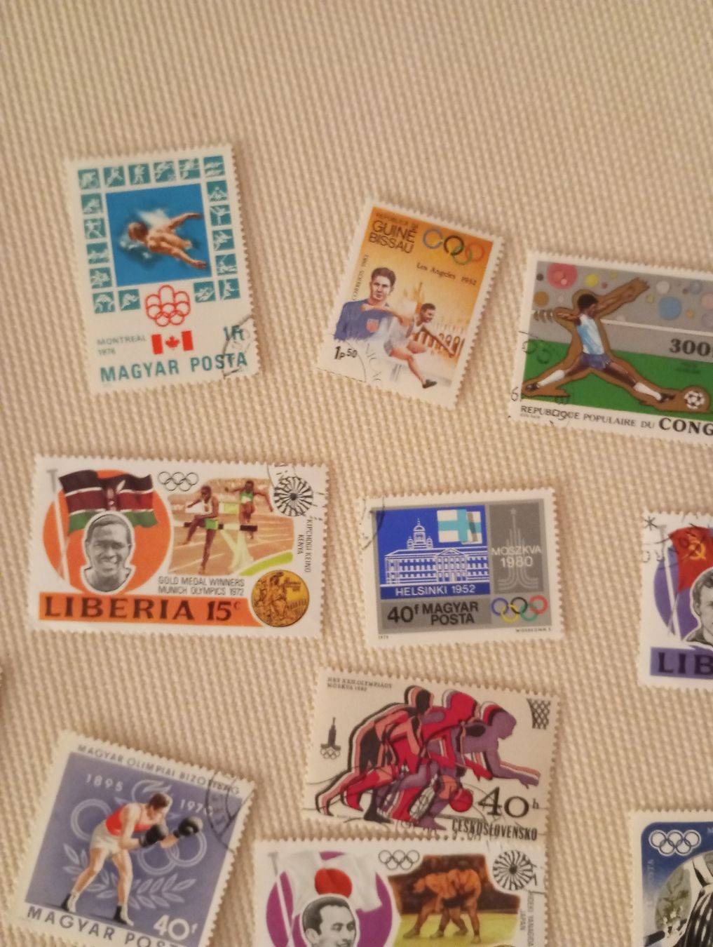 Alle Briefmarken: Briefmarken Olympische Spiele  – Gebraucht aus Allschwil von Arno1962 2