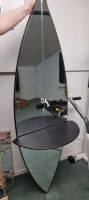Design Wandspiegel mit Ablage schwarz