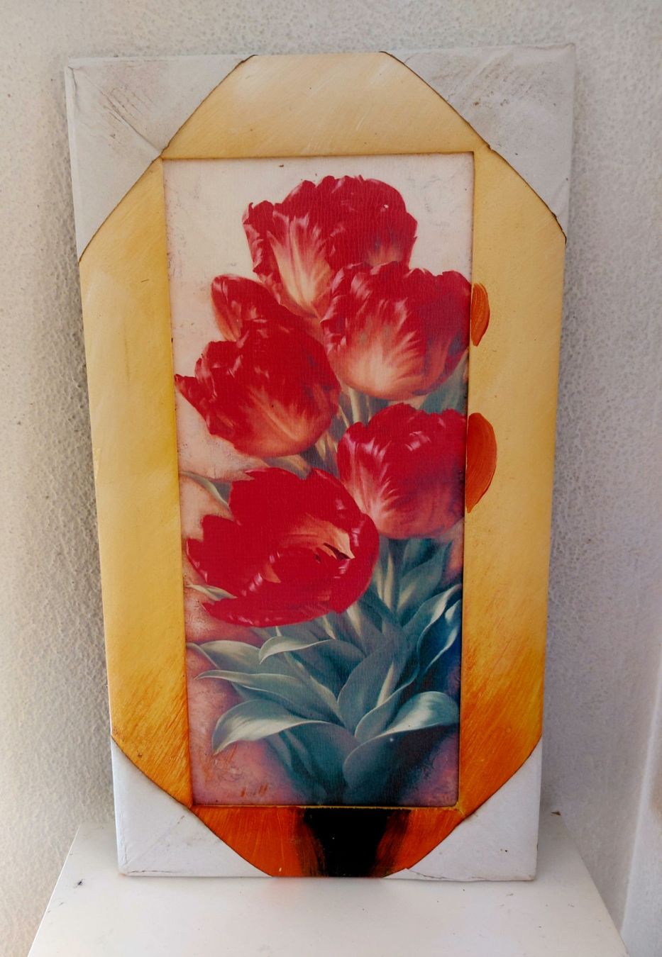Dipinti: Gemaelde auf Holz -Blumen 45x24cm – Usato da Horgen venduto da zur_jq85 2