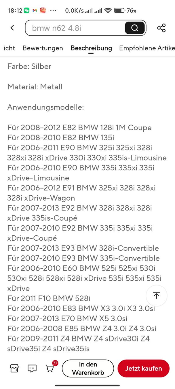 BMW Tutti pezzi di ricambio auto: Camshaft adjustment valve – Nuovo (secondo la descrizione) da Biel/Bienne venduto da johnychen63 4