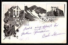 Litho Säntis, Gasthof und Gebirgspanora