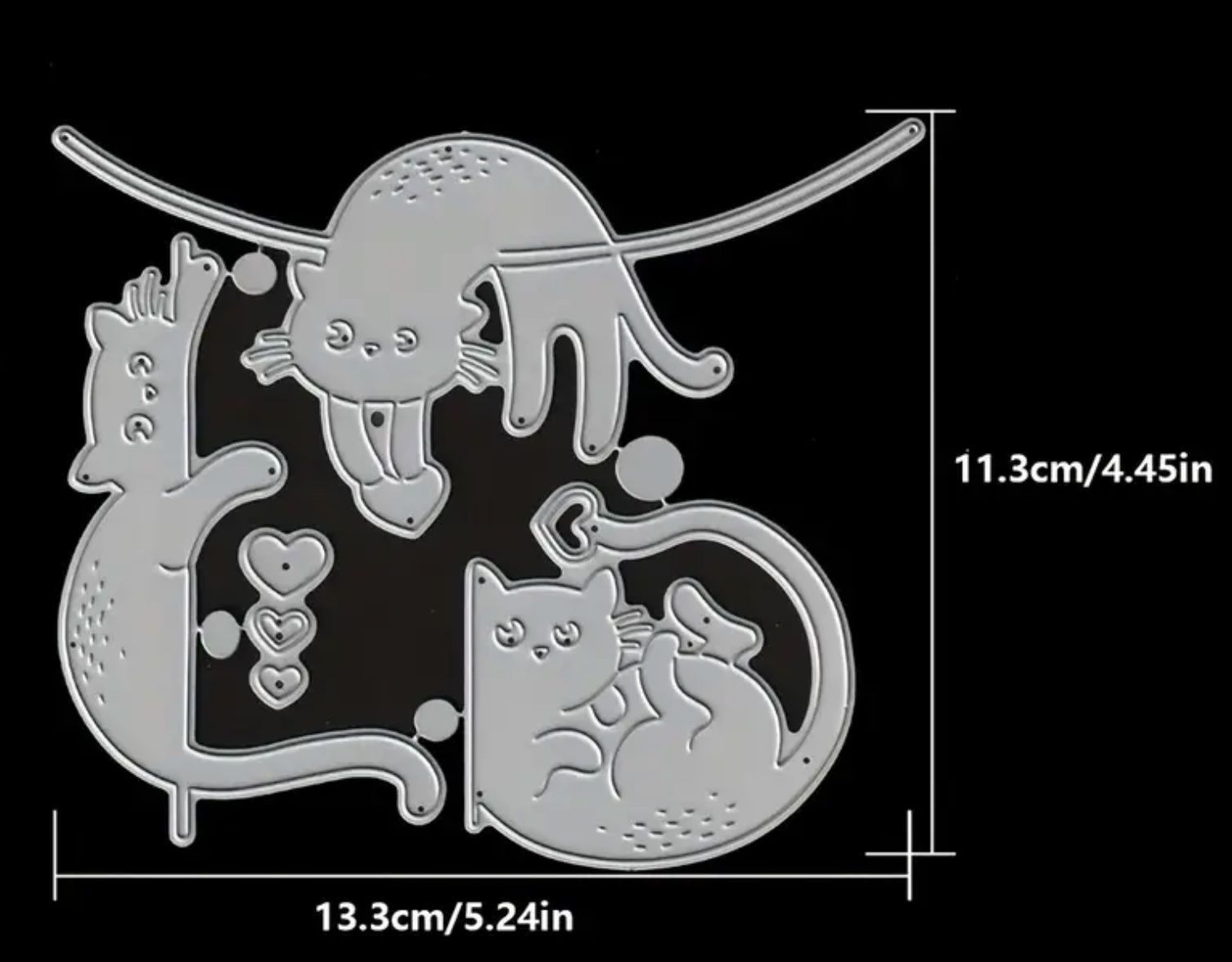 Sciablone: 3x witzige Katze  - Stanzschablone – Nuovo e nell'imballaggio originale da Frenkendorf venduto da jazzplatten 1