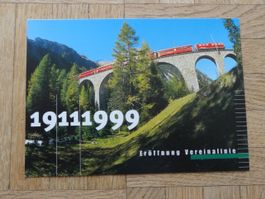 Timbre  Carte CH 1999  Vereinalinie