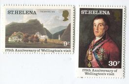Briefmarken "Duke of Wellington". St. Helena