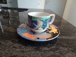 BOPLA TASSE MIT UNTERTELLER  ORGNAL 1X GEBRAUCHT Versand mög