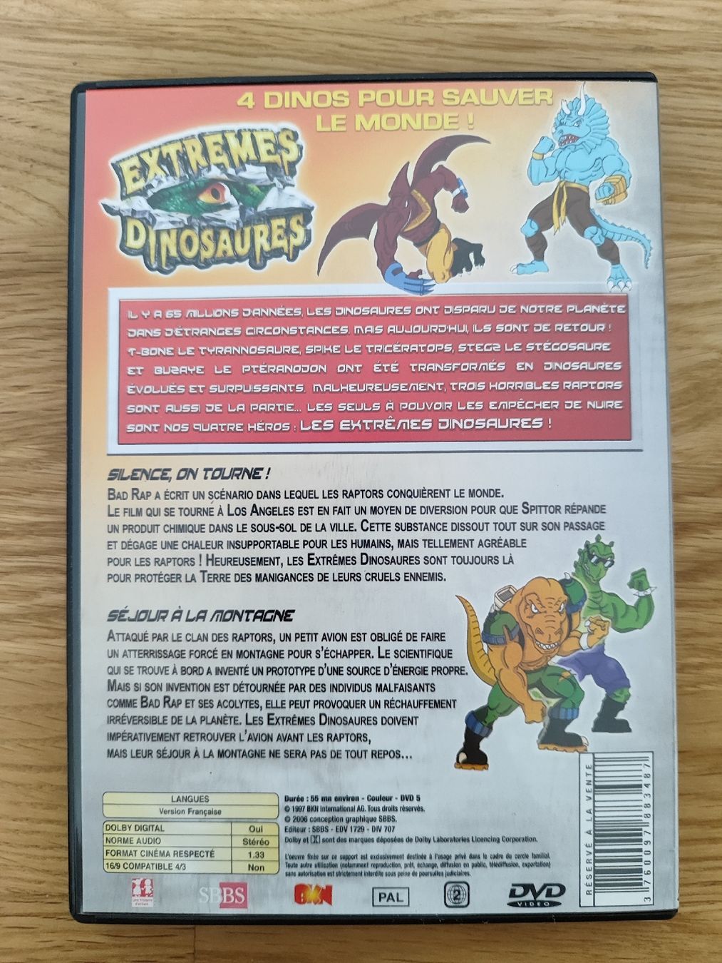 Tutti i DVDs: DVD Extrêmes Dinosaures – Usato da Vétroz venduto da mrcl01 2