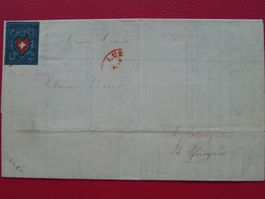 1851, 15I.a auf Traumbrief: LUZERN, Kat: 4'200.-+ Atteste