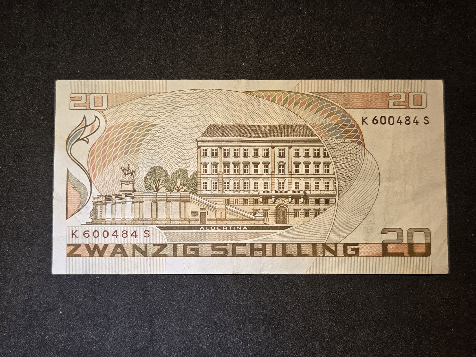 Banknoten: 20 Schilling - Österreich - 1986 – Gebraucht aus Geroldswil von Antica01 1