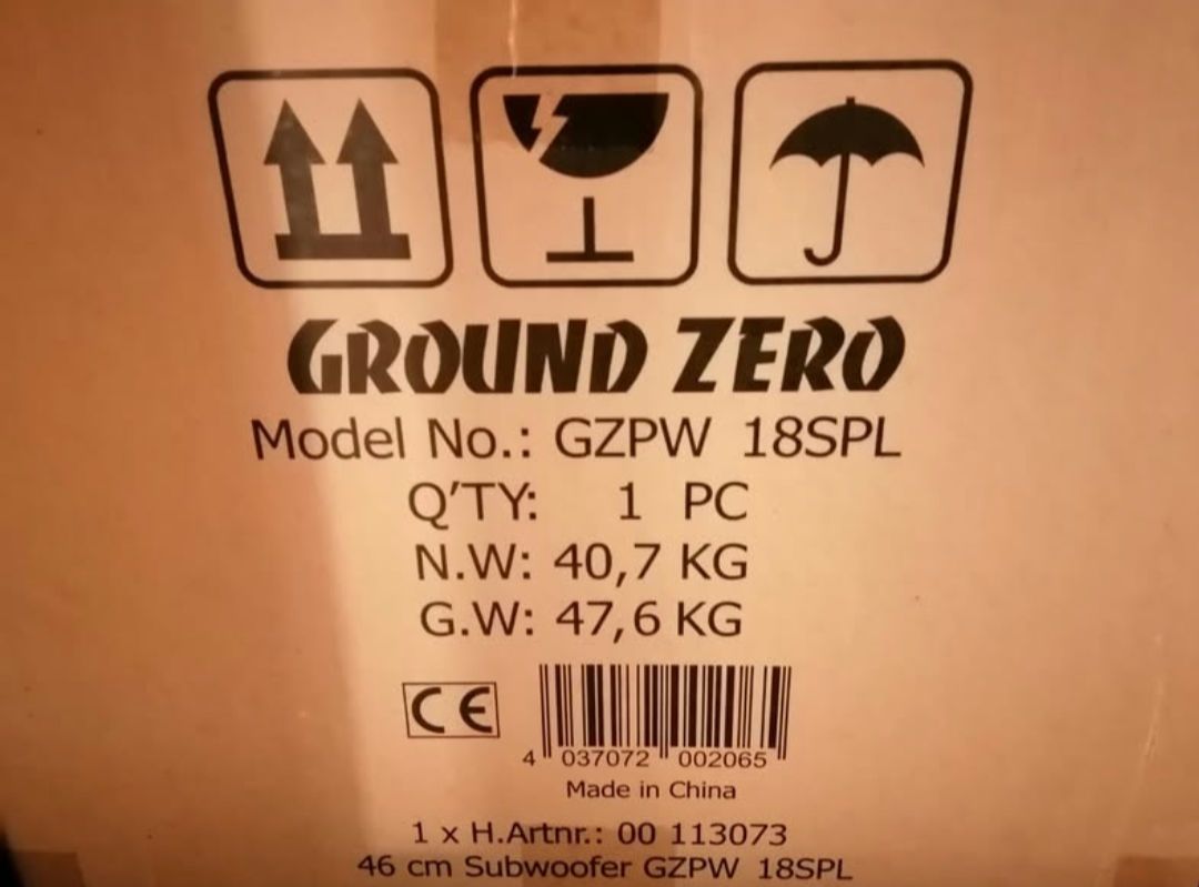 Casse acustiche: Ground Zero GZPW 18SPL Subwoofer - 46cm – Nuovo e nell'imballaggio originale da Siviriez venduto da gad_6pqg 1