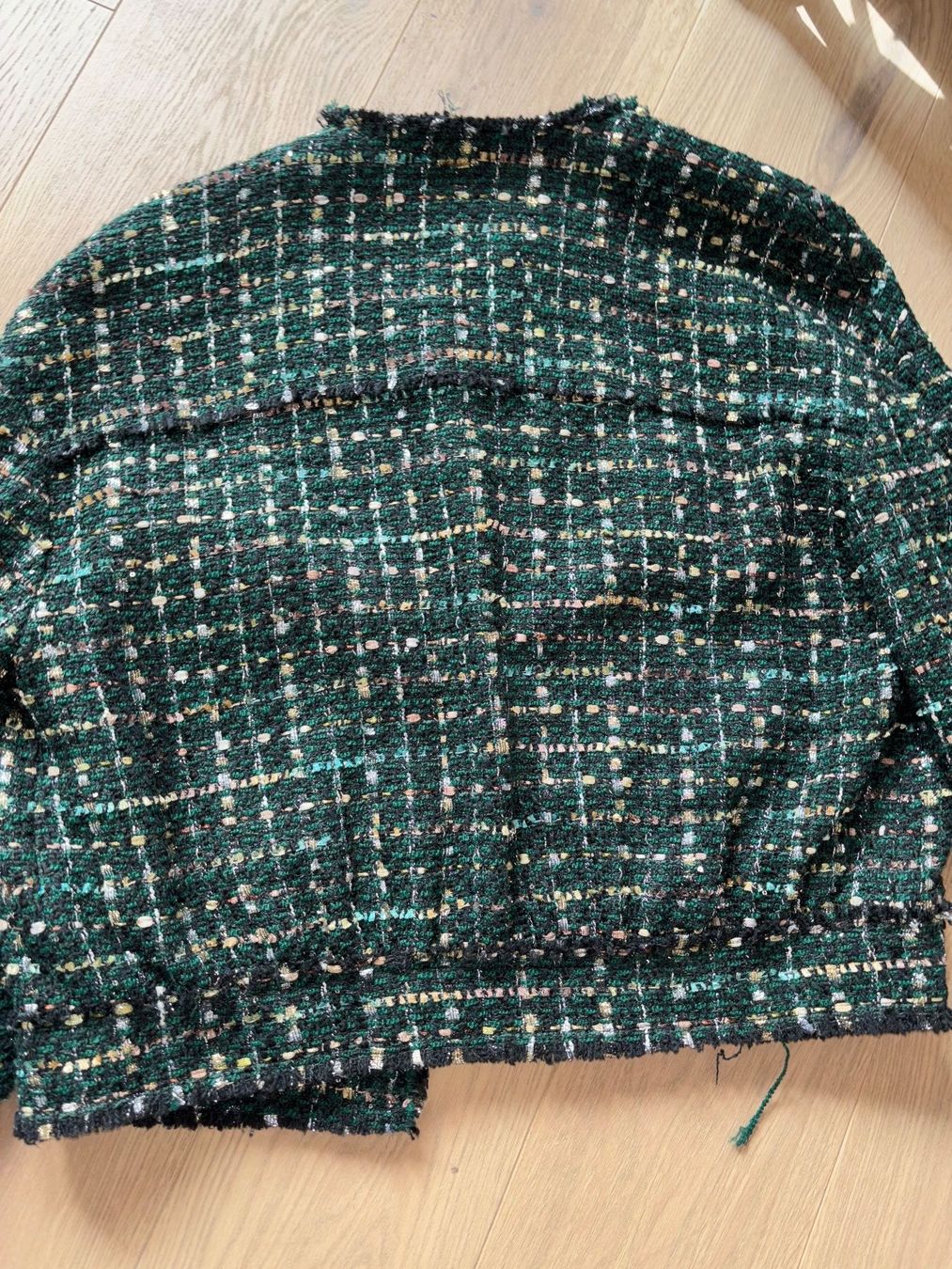 Zara Vestes: Veste en tweed vert/or Zara – Neuf (Voir description) à Genève par  3