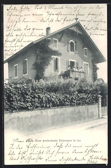 Cartoline postali: AK Estavayer-le-Lac, Cure protestante – Usato da Berlin venduto da bartko-reher