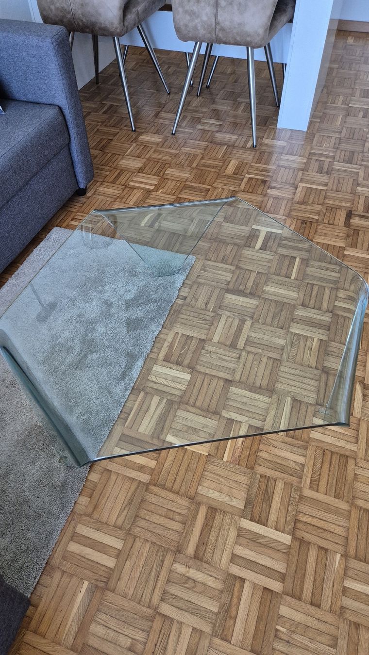 Tables: Salontisch Glas 80x90cm – D'occasion à Bellach par paedu-1980 1