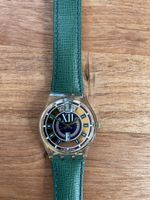 Swatch mit Lederarmband