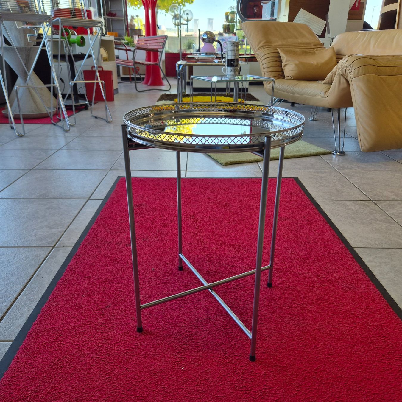 Tavoli: Beistelltisch Coffee-Table klappbar mit Spiegelglas – Usato da Nottwil venduto da Wondewa-Shop 6