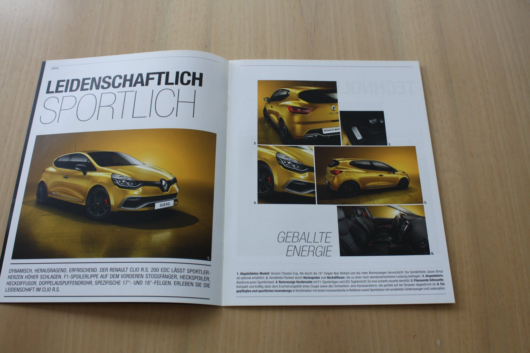 Renault Documenti: Renault Clio R.S. 200 EDC Prospekt 2/2014 – Usato da Wikon venduto da erwin400 2