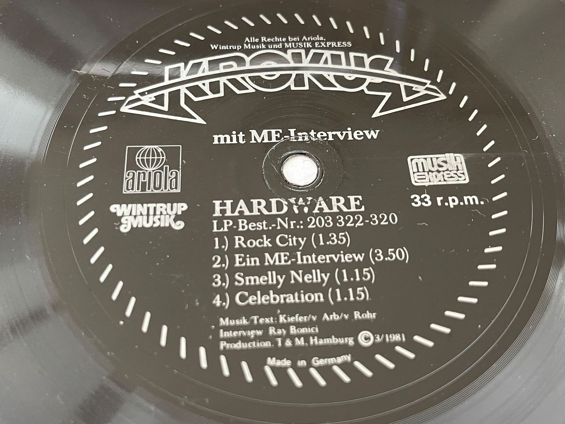 Dischi in vinile: KROKUS Hardware Flex Single 7" 33 rpm – Usato da Wollerau venduto da ruge2