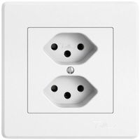 UP Steckdose EDIZIO.liv SNAPFIX® 2×T13 weiss, Feller