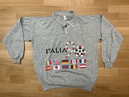 Vintage Pullover Italia 90 Nations Flaggen Grösse L