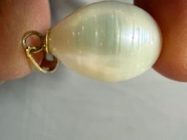 Anhänger Gold 14k mit Perlen echt