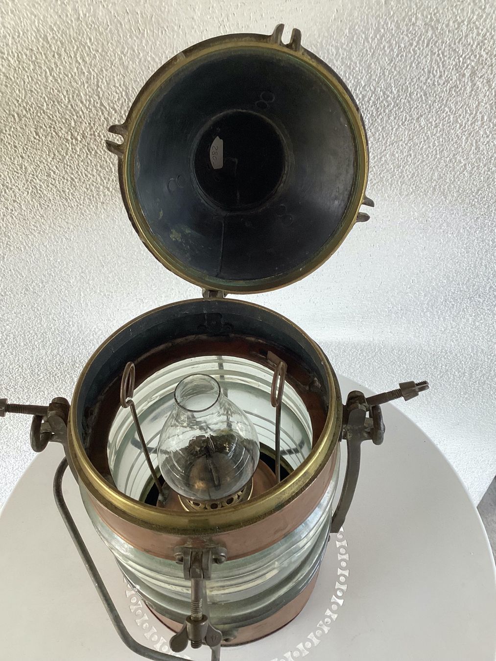 Lampade: Schiffslampe Schiff Laterne Lampe Kupfer Glasgow England – Usato da Seftigen venduto da Dominus_Providebit 6