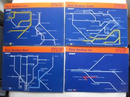 Fahrpläne Paris Banlieue Nord/Sud/Ouest/Est, 29 sept 1985 au
