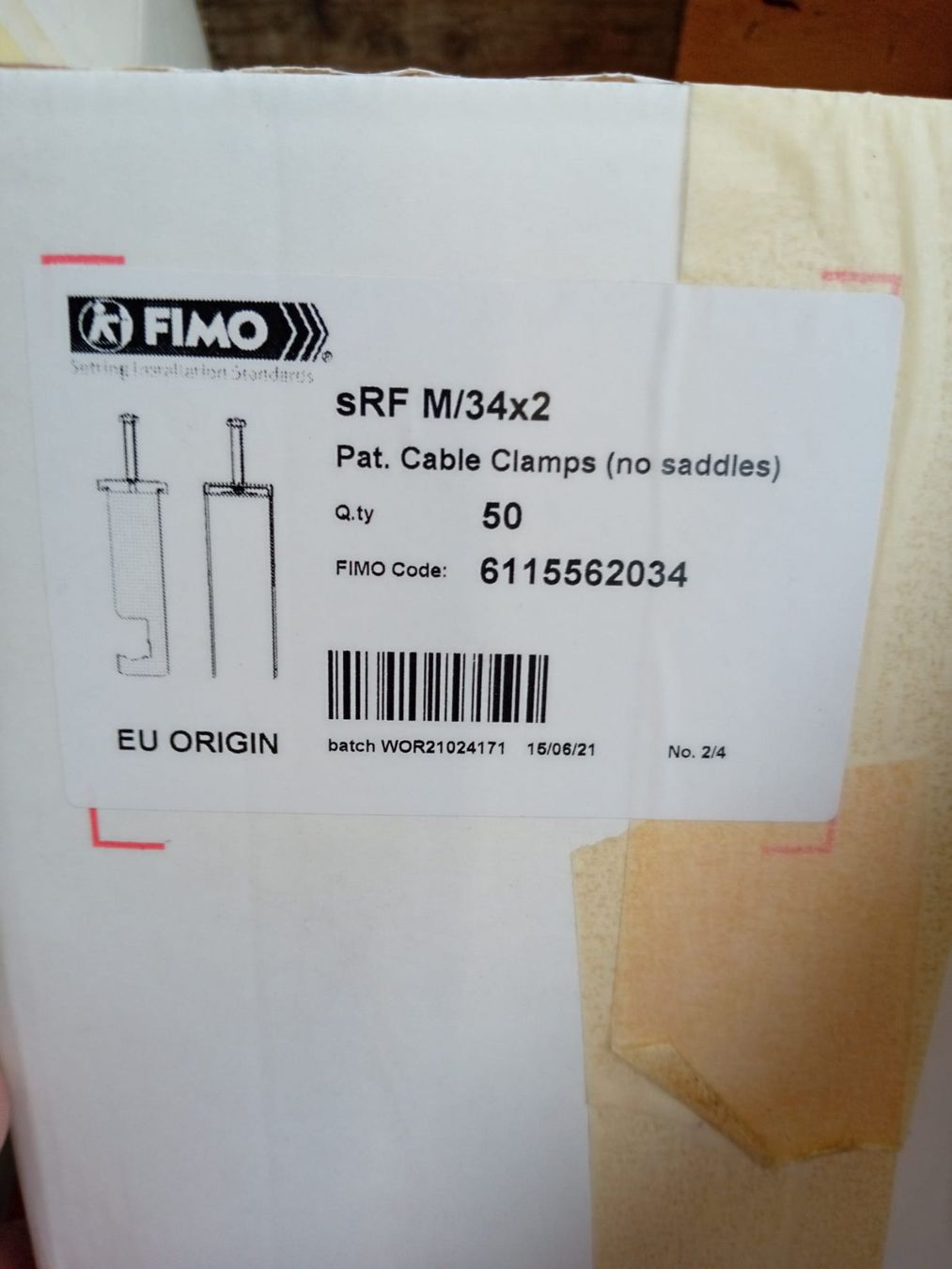 Supporti a parete: FIMO sRF M/34x2 50 Stück – Nuovo (secondo la descrizione) da Sursee venduto da Network_41AG 1