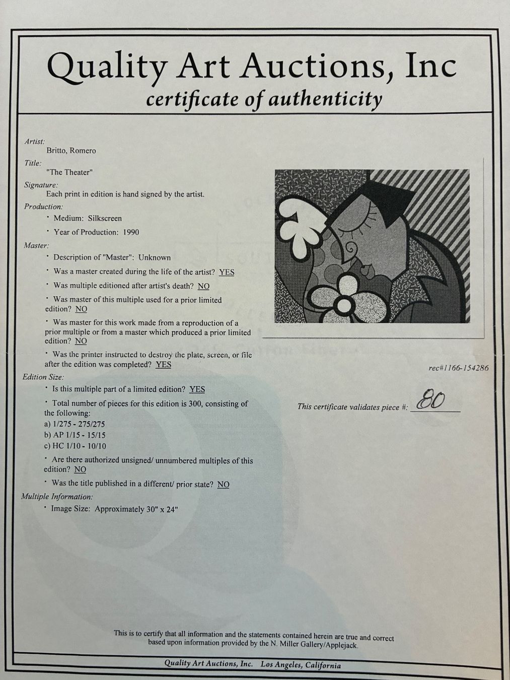 Dipinti: Romero Britto / The Theater – Usato da Berg TG venduto da Blabla80 3