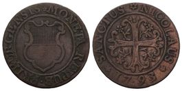 Freiburg  Halbbatzen 1793  /425/