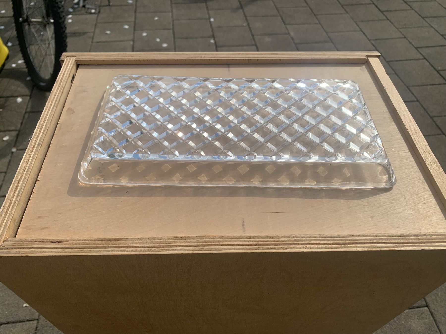Piatti di portata: Kristallplatte/-teller eckig – Usato da Utzenstorf venduto da MIDY01 1