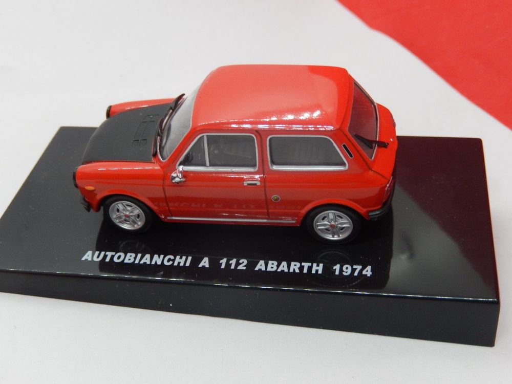 Autobianchi A112 Abarth Rouge Minichamps 1/43. - FR