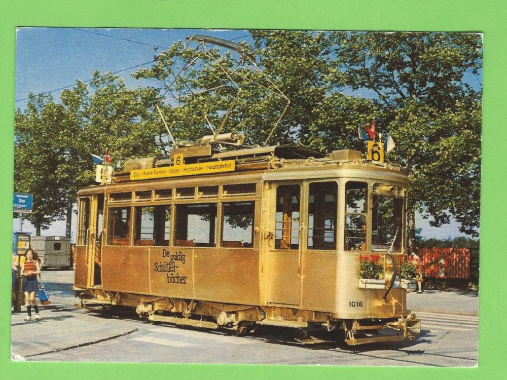 Ansichtskarten: Tram Zürich "De goldig Schüttelbecher" – Gebraucht aus Zürich von t24_de
