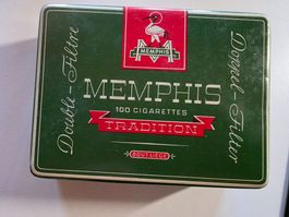 Vintage Blech Schatulle Cigaretten Box Dose Memphis