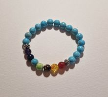 Bracelet Turquoise & 7 Chakras – Équilibre & Harmonie