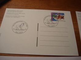 4 Belege Tag der Briefmarke 2000, 2 Briefe  + 2 Bildpostkart