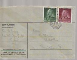 lettre militaire avec vignette Guisan