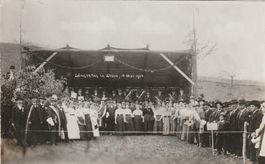 Echtfotokarte Stein Sängertag 1914
