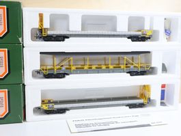 HAG 3 x BLS Autoverladewagen Nr. 370/375 - Schöne Modelle